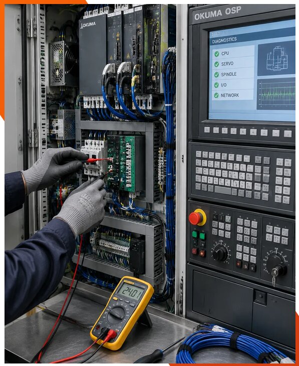 Ремонт систем ЧПУ Okuma OSP в Новокузнецке